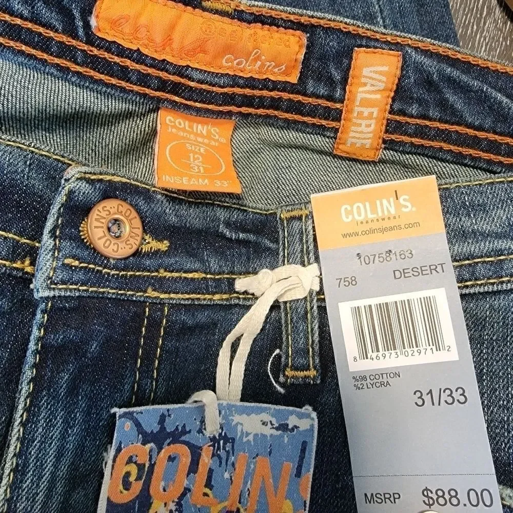 Colin's Jeans Valerie Bootcut sz 12  31 / 33 NWT